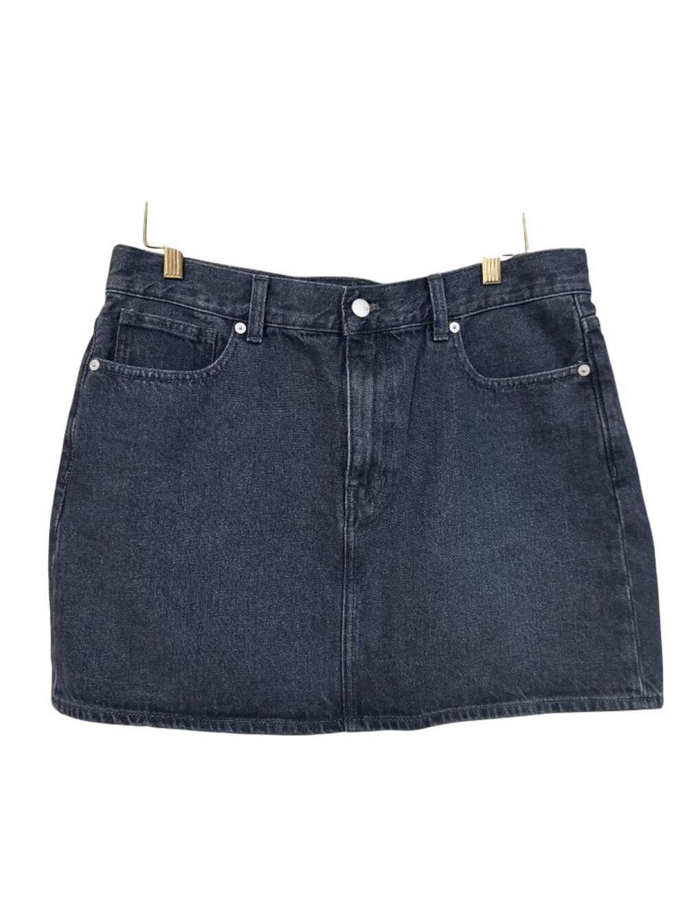 NWT Madewell Denim Mini Skirt Dark Wash Size 29 Fair Trade Certified